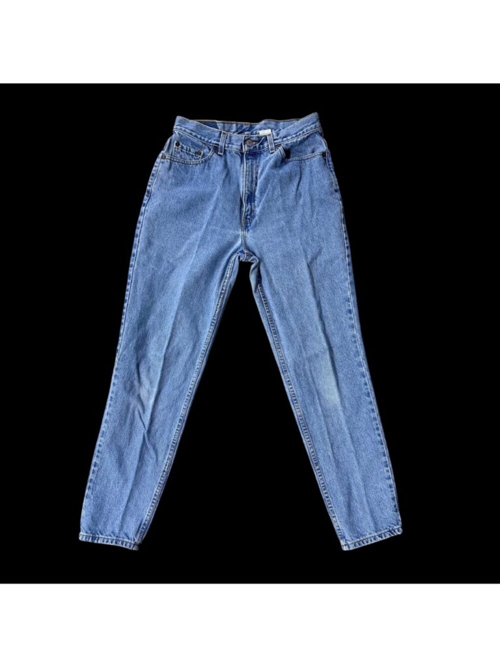 Vintage Levis 512 Slim Fit Tapered Leg Jeans Size 12 USA Light Denim Mom Style - Picture 2 of 11